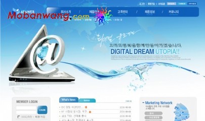 數(shù)字網(wǎng)絡(luò)科技企業(yè)網(wǎng)頁模板